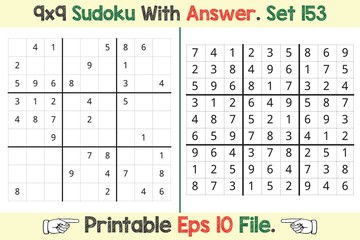 Advance Sudoku Puzzle Games Easy to Hard with Answer