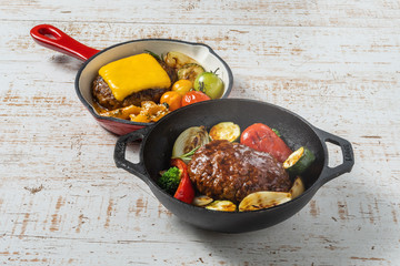 家庭で作るハンバーグ Hamburger steak to cook at home