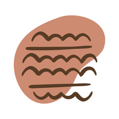 waves boho block organic style