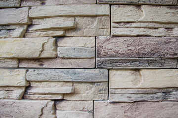 Old grunge brown bricks wall pattern, texture, background for interior or exterior, brick decoration pattern