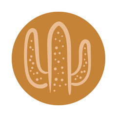 cactus boho hand draw style