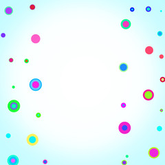 circles on a white background