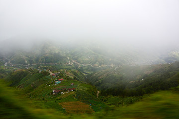 mountain farming town