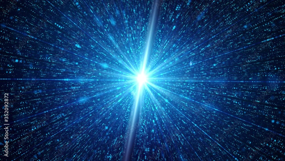 Poster abstract background particle and lighting effect floating and flow, for cyberspace concept, with dar