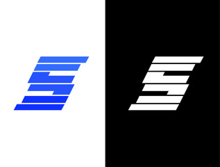 Abstract  S letter logo, icon design