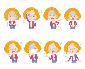 cute type blonde mom_sick