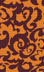 Elanance Floral motif pattern with color backgound