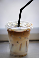 iced coffee , iced latte coffee or iced cappuccino coffee