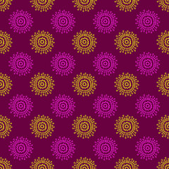 Fototapeta premium seamless pattern with colorful flowers