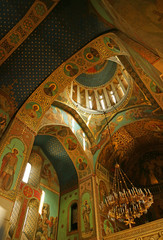 Fototapeta na wymiar Stunning Interior of Tbilisi Sioni Cathedral or Sioni Cathedral of the Dormition, Historic Orthodox Church in Tbilisi, Georgia