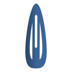 Stylist hair clip icon. Cartoon of stylist hair clip vector icon for web design isolated on white background