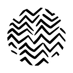 zig zag organic pattern line style