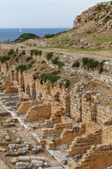 Ruins of Knidos ancient city and port, Turkey