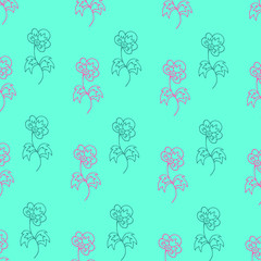 seamless pattern with flowers