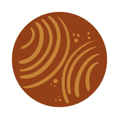 waves lines boho hand draw style