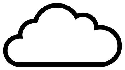 Cloud, the cloud, weather, icon, vector, illustration