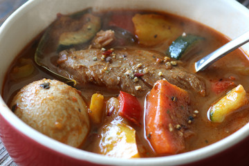 野菜がたくさんのスープカレー