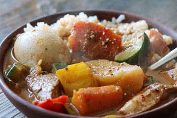 野菜がたくさんのスープカレー