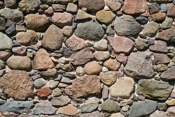 Old wall made of massive stones