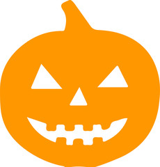 Halloween pumpkin simple vector illustartion