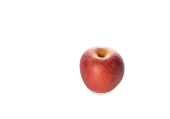 red apple isolated in white background