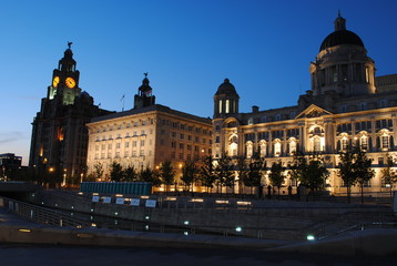 Fototapeta na wymiar Liverpool Liver Building
