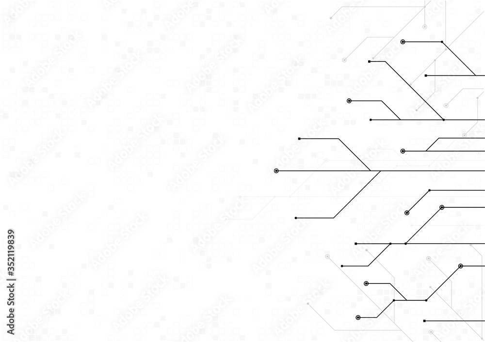 Aufkleber vector white background abstract technology communication data science