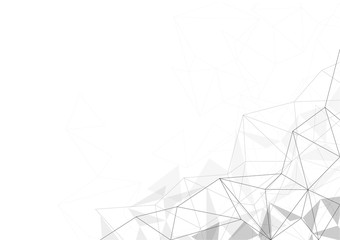 vector polygon background abstract technology communication data Science