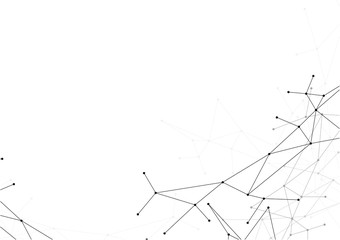 vector polygon background abstract technology communication data Science