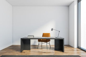 White minimalistic CEO office interior