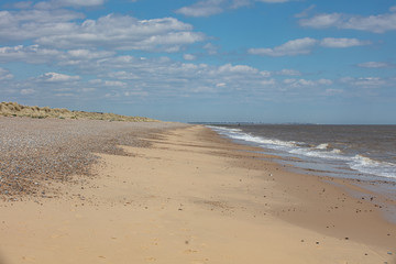 Fototapeta na wymiar The beach at Sizewell Suffolk