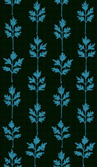 Elanance Floral motif pattern with color backgound