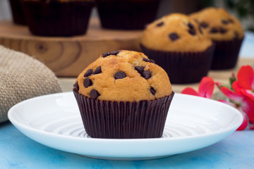 muffin in the foreground