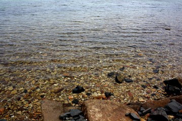 The beautiful crystal clear water of Tasmania.