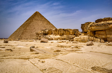 The Great Pyramid of Giza (Pyramid of Khufu or Pyramid of Cheops)