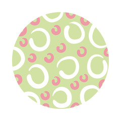 circles organic pattern block style