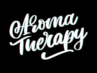 Aroma therapy letter for luxury lifestyle design. Alternative medicine. Healthy lifestyle concept. Organic sign.
