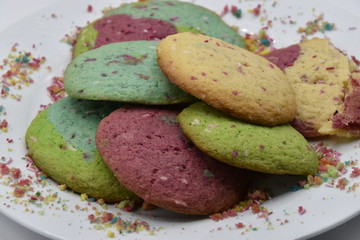 cookies colorés