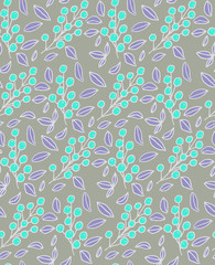 Elanance Floral motif pattern with color backgound