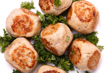 Homemade swedish meatballs with sour cream