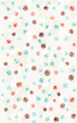 Fototapeta na wymiar Elanance Floral motif pattern with color backgound