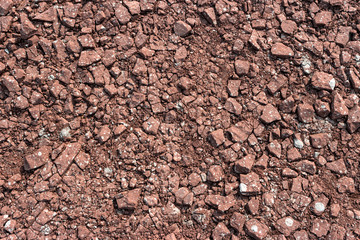 ph texture, gravel, crushed stone red tint with white sprinkles