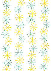 Elanance Floral motif pattern with color backgound