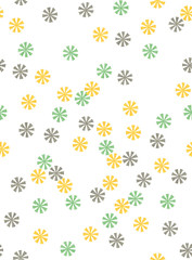 Elanance Floral motif pattern with color backgound