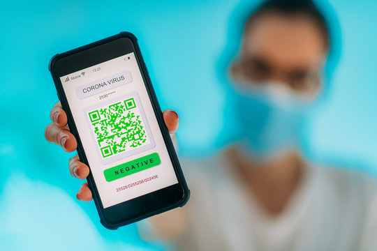 Corona Virus App with QR Code, used to Confirm Individual Health Status related to COVID19.
