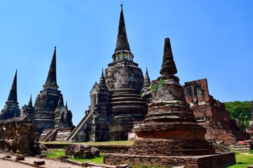 Fototapeta premium The view of Ayutthaya in Thailand.