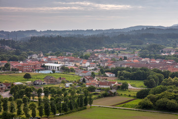 Cuntis village in Galicia, Spain