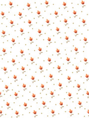 Elanance Floral motif pattern with color backgound