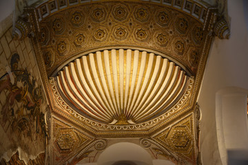 Obraz premium Coupole mauresque à Tolède en Castille, Espagne