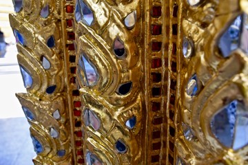 It is beautiful decoration at Wat Phra Kaew.